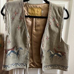 Suede vest size small by Patricia Wolf